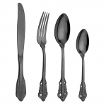 Peegel must 18/10 roostevabast terasest s&ouml;&ouml;giriistade komplekt 4 tk Western s&ouml;&ouml;giriistade komplekt noad Kahvlid Teelusikate lauan&otilde;ude komplekt Kodu k&ouml;&ouml;k &otilde;htus&ouml;&ouml;k h&otilde;ben&otilde;ude komplekt