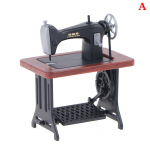 Nukumaja kujundusega minim&ouml;&ouml;bli imitatsioon puidust &otilde;mblusmasina mudel punane