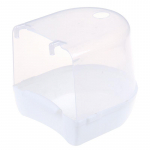 Plastikust lindude veevannikarp Vannipapagoi papagoi rippuva kausi jaoks valge