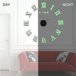 3D helendav seinakell peegelseinakleebised Loomingulised DIY kellad Eemaldatav kunstkleebis Kodukaunistus Elutuba Kuum kvartsn&otilde;el M