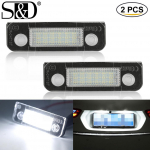 2 tk auto LED numbriga taustavalgusti lamp numbrim&auml;rgi tuled Auto pirn Canbus 6000K 12V Ford Fusion jaoks Mondeo/MK2 jaoks Fiesta MK5 jaoks