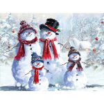 5D teemanttikandid ristpistes lumememme teemantmaal T&auml;ispuuritud ruut multikas Teemantmosaiik j&otilde;ulukink Full Round 20x25CM