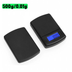 0,01X 200g/300g/500g Mini elektroonilised ehtekaalud Sinise taustvalgustusega &uuml;lit&auml;pne digitaalne kaal kuldse h&otilde;bedase toidu kaalumiseks