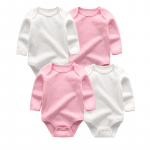 4 t&uuml;kki vasts&uuml;ndinud beebit&uuml;drukute pikkade varrukatega puuvillane bodi, talvine s&uuml;gis, &uuml;hev&auml;rvilised poiste kombinesooni riided 3Months