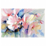 Moodne seinakunst lillepilt elutuppa Abstraktne akvarell lillel&otilde;uendi maalimine seinaplakat Cuadrose sisekujundus taustal seinakaunistus 50x70cm