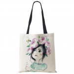 Figuurid Gril-&otilde;lakott Naiste korduvkasutatavad tr&uuml;kised Harajuku vabaaja l&otilde;uendist ostuk&auml;ekott Suure mahutavusega reisikooli kandekotid