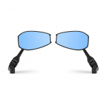 Universaalne mootorratta tahavaatepeegli paar koos elektriauto alumiiniumist pimestamisvastase tagurdamiss&uuml;steemiga must