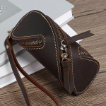 Unisex Creative Retro Crazy Horse P&auml;risnahast v&otilde;tmekott T&otilde;mblukuga v&otilde;tmekaardikott Ukseauto Retronahast meeste ja naiste v&otilde;tmekotiga tumepruun v&auml;rv