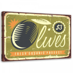 L&otilde;uenditr&uuml;kk Wall Sign Retro plakat 60x40 roheline