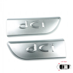 ESC autoosad ESP562 2 t&uuml;kki kroomitud DCI m&auml;rgi embleem 8200717150 vasakul ja paremal Renault Megane MK2 Scenic MK2 kiirsaadetise jaoks