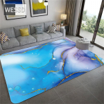 Sinine valge maal Abstraktne suur p&otilde;randamatt elutuppa Moodne flanellist k&auml;sndiivani vaip sissep&auml;&auml;su Uksematid Dekoratsioon Kodu 40x60cm 1pcs