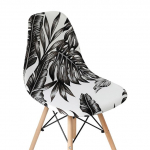 Printing Shell tooli kate Stretch s&ouml;&ouml;gitooli katted P&otilde;hjamaade stiilis skandinaavialikud odavad istmekatted toolid koduks hotelli k&ouml;&ouml;giks 6 Pieces