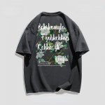 Suvine naiste T-s&auml;rk Puuvill Retro Military Roheline V&auml;rske Laisk Suur Suur Lahtine &Otilde;huke L&uuml;hikeste varrukatega Naiste T-s&auml;rk S