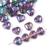 20 tk 10 * 10 mm armastuss&uuml;dame kristallhelmed, kaetud v&auml;rvilised klaashelmed ehete kaunistamiseks DIY kaelakee k&auml;ev&otilde;ru k&otilde;rvar&otilde;ngas 10*10mm 20pcs