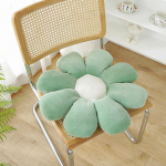 T&auml;idisega kuue kroonlehega lillepadi T&uuml;drukutoa sisustus P&auml;evalillepadi laheaken Roosa lilleseade lastele Magamistoa istmepadi 35*35cm roheline