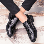 Meeste kuldne, must h&otilde;bedane kleit, Oxfordi paelad, pidulikud nahast tiivaotsaga &auml;rijalatsid Derby meeste smoking, pulmakleit, sadulakingad EU:46 must