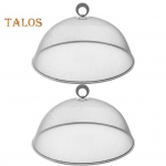 2 tk toidukaitse peenest v&otilde;rgust tolmukindel metallist kauakestev laud v&auml;lipikniku toidu vihmavarju kate V&otilde;rk k&ouml;&ouml;gitarvikud