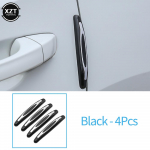 4 tk auto uksekaitse kaitseriba kriimustuskaitse auto kummist p&otilde;rkeraua kleebis Auto ukse serva kaitse auto v&auml;ljast must