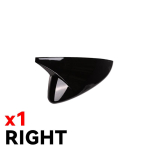 For Mazda3 Mazda 3 axela  carbon fiber Car Rear-view Mirror Covers Shell Rearview Mirror Edge Guards 1pc Black Left black