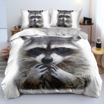 3D metsaloomade mustriga kodu voodipesukomplekt voodipesu kate Magamistoa tekikate Padjakate Magamistoa eriti suur t&auml;issuuruses voodipesukomplekt Kodukaunistus Baby 100x135cm
