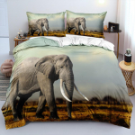 Kodu Voodipesu Komplekt Olifandi Mustriga Voodipesu Komplekt Tekikott Padjap&uuml;&uuml;r 2/3 Osa &Uuml;lipehme Kodu Kaunistus Baby 100x135cm