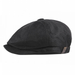 Kevadsuvi meeste kaheksanurkne r&auml;imebarett Newsboy Caps Retro Briti stiilis lamedad m&uuml;tsid hingavad baretid must