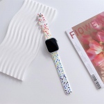 Pehmest silikoonist k&auml;ev&otilde;ru Apple Watchi seeriale 8 7 45 mm 40 44 mm 42 41 mm Rainbow Candy v&auml;rviline kellarihm IWatchi jaoks 6 5 4 3 2 38 mm 38mm 40mm 41mm valge