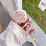 Armas Heart Bear l&auml;bipaistev k&otilde;rvaklappide &uuml;mbris Samsung Galaxy Buds 2 Pro Live Case jaoks Galaxy Buds2 Pro Funda t&auml;ielik kaitsekate p&auml;rlirihmaga for Galaxy Buds Live