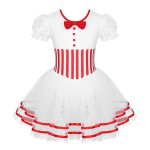Lastele T&uuml;drukutele L&uuml;hikesed puhvis varrukad Ballet Tutu seelik Iluuisutamine L&uuml;&uuml;riline tantsukleit Rulluisutamise tantsuriided 7-8 Years punane