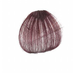 Fake Blunt Air Bangs Hair Clip-Ln Extension S&uuml;nteetiline v&otilde;lts Fringe Naturaalne kunstjuuksekujuline naiste tukk Have sideburns helepruun v&auml;rv