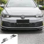Auto esip&otilde;rkeraua udutule iluv&otilde;re kleebis Udutule katte trimm VW Golf 8 MK8 tarvikud 2022 Bright Black 6pcs gray