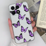 Telefoni&uuml;mbris Honor Magic5 Pro 9S 9X Pro 20S 30S X8a X7a 8A Pro tagakaas Butterfly Flower L&auml;bipaistev p&otilde;rutuskindel pehme silikoon For Honor kaitseraua Honor 10i