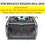 Sinjayeri auto pagasiruumi matt ALL Ilmastiku saba pagasiruumi vaip, lame k&uuml;lgmine pagasiruumi kate sobib Renault Koleosele Wine Red yellow