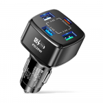 5-pordiline autolaadija sigaretis&uuml;&uuml;taja pesa kiirlaadimine Pd Qc3.0 Pd autotelefoni laadija Iphone14 13 Samsungi C-t&uuml;&uuml;pi adapteri jaoks must