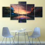 5 t&uuml;kki Seinakunst L&otilde;uend Maalimine Kunstiteos M&auml;ngu Kaart Tr&uuml;kitud Plakat Kodu Moodne sisekujundus elutoa jaoks M&auml;ngude kaunistus Pildid Ilma raamita 20x35cm*2 20x45cm*2 20x55cm*1