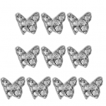 Atraktiivsed liblika k&uuml;&uuml;nte ehted Liblika kujuga Teemanti imitatsiooniga disain Dekoratiivsed J