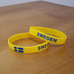 2tk Rootsi lipp Silikoonist K&auml;ev&otilde;ru Sport K&auml;epaelad Randmepael K&auml;epael Meeste Naiste Kummipael korvpalli Jalgpallif&auml;nnidele Moeaksessuaarid 2pcs