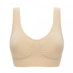 Naiste sportlikud joogavarrukateta rinnahoidjad, tugevad Push Up naistepesu S must