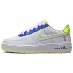 Nike Air Force 1 LV8 GS Player One - Kummitaimroheline Laste tossud Valge Laser-Oranž Kevadhall-Melange FB1393-111 35.5
