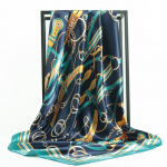 Kvaliteetsed luksuslikud siidist sallid peapael Sallid kaelasall naistele kett siidist sall naiste dekoratiivne sall 90*90cm