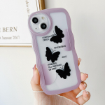 L&auml;bipaistev Wave Edge v&auml;rvitud silikoon&uuml;mbris Xiaomi Redmi Note 10 11 12 iPhone 15 14 13 11 Samsung A54 A34 A24 Funda must v&auml;rviline liblikas kate Infinix Hot 10 (X682)