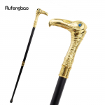 Golden Eagle Head Luksuslik jalutuskepp Dekoratiivne jalutuskepp Elegantne Cane Cosplay Alloy Crosier Vintage jalutuskepp 93cm kollane