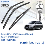 Hyundai Matrix 2001-2010 jaoks eesmised tagumised klaasipuhasti terad harjad l&otilde;ikurid tarvikud J konks 2002 2003 2004 2005 2006 2007 2008 2009