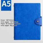 (Logo saab graveerida) A5 nahast lahtiste lehtedega m&auml;rkmik, pandlaga m&auml;rkmik, &auml;rikohtumiste raamat, &otilde;pilasp&auml;evik, ainem&auml;rkmik A5 sinine