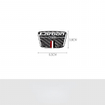 3-v&auml;rviline auto universaalne s&uuml;sinikkiust kleebised lehtpaneeli aken B-piilar Dekoratiivne autokleebis Auto kere universaalne dekoratiivkleebis 1