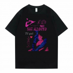 &Auml;ge TV-t&uuml;druku graafiline T-s&auml;rk Unisex Pure Cotton T-s&auml;rk Suvised T-s&auml;rgid Unisex Naiste Mood Harajuku Suured l&uuml;hikeste varrukatega T-s&auml;rgid L
