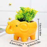 Armas elevandi lillepott mahlane pott keraamiline istutusmasin Kodukaunistus T&ouml;&ouml;laua kaunistus Bonsai taimepott Aiakaunistus oranž