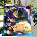 Anime Detective Conan Cartoon pehme pl&uuml;&uuml;sist tekk, flanelltekk elutuppa magamistuppa voodi diivan, piknikukate 3D 75x100cm (30x40inch)