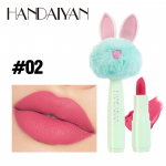 Handaiyan 5 Color Mini Rabbit Plush Dumplings, Dill Matte Lipstick Red 01