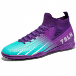 Unisex jalgpallijalatsid &otilde;ues/saalis poistele t&uuml;drukutele jalgpallisaapad Professionaalsed jalgpallijalgpalli treeningtossud 35 lilla